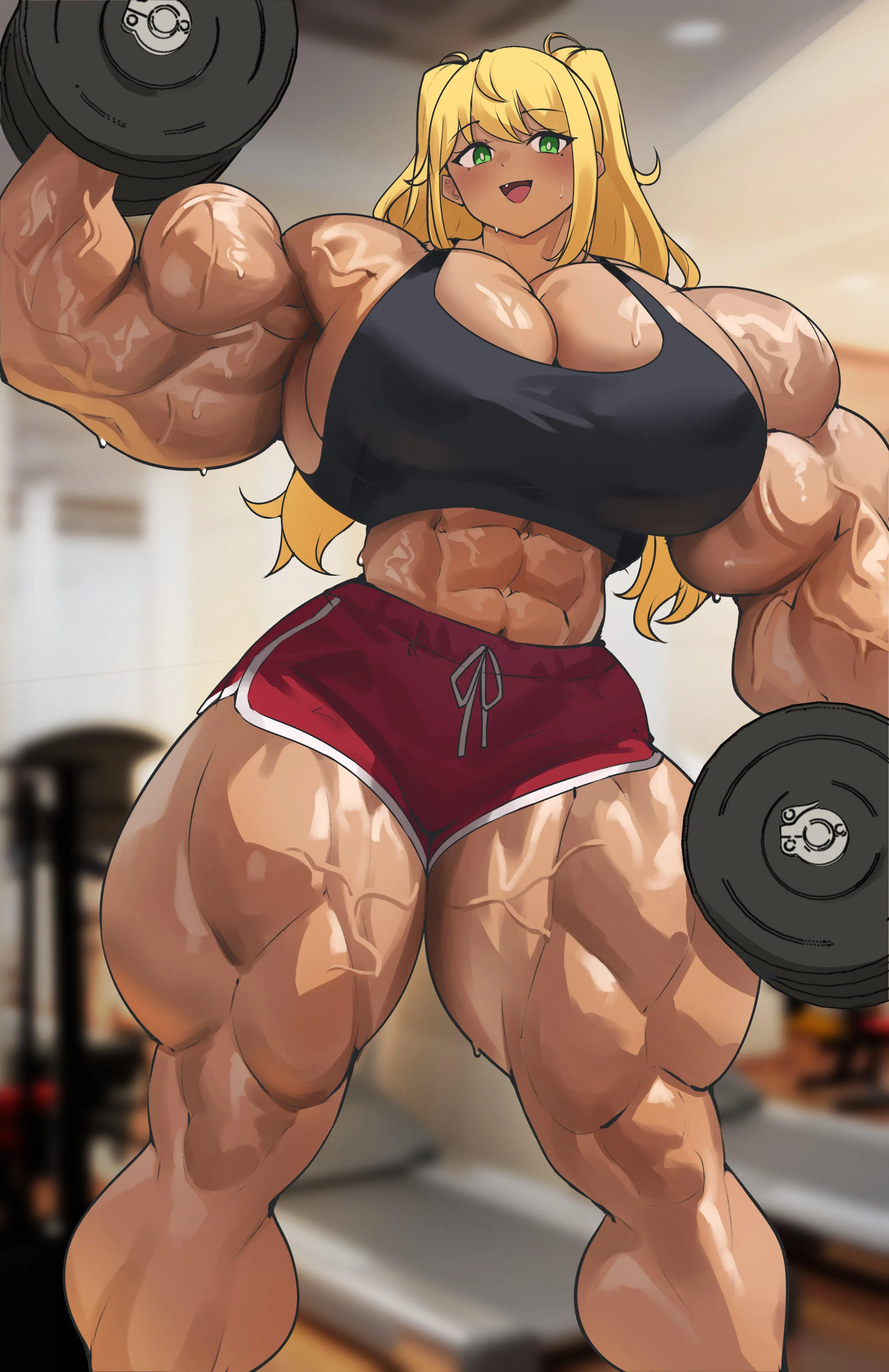 Sakura Hibiki [@musctonk] posted by TheTMoneyMan