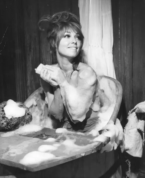 Sharon Tate on the set of ‘The Fearless Vampire Killers’ (1967) by bil_sabab