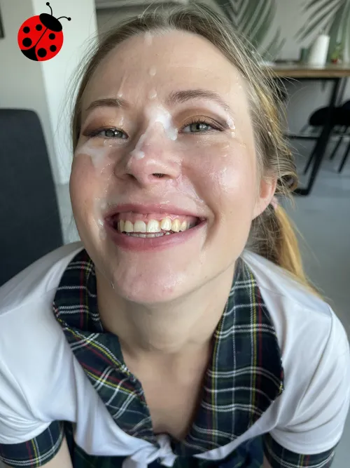 Smiling as I got the best facial by EmilyTheLadybug