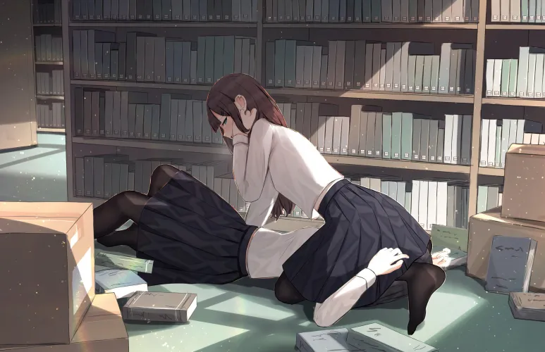 Stay quiet in the Library [Original] by Entertainers_Ace