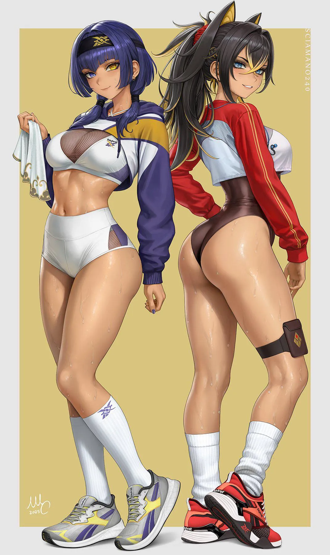 Gym Buddies Candace and Dehya [Genshin Impact] posted by A_MASSIVE_PERVERT