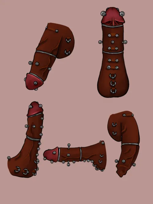 Art of my character's cock by harlequinwhorror