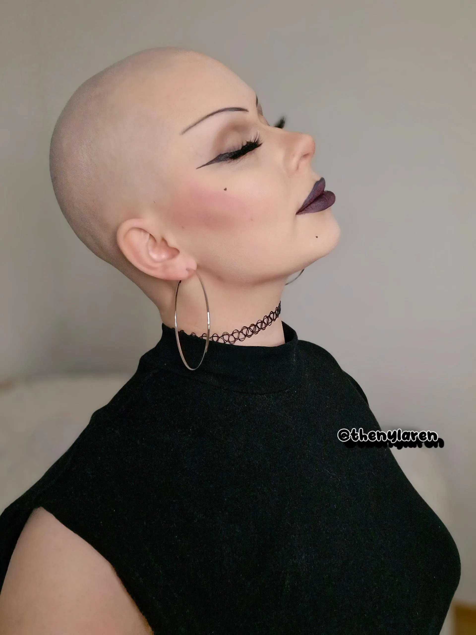 Bald yet again. posted by NylaRenOfficial