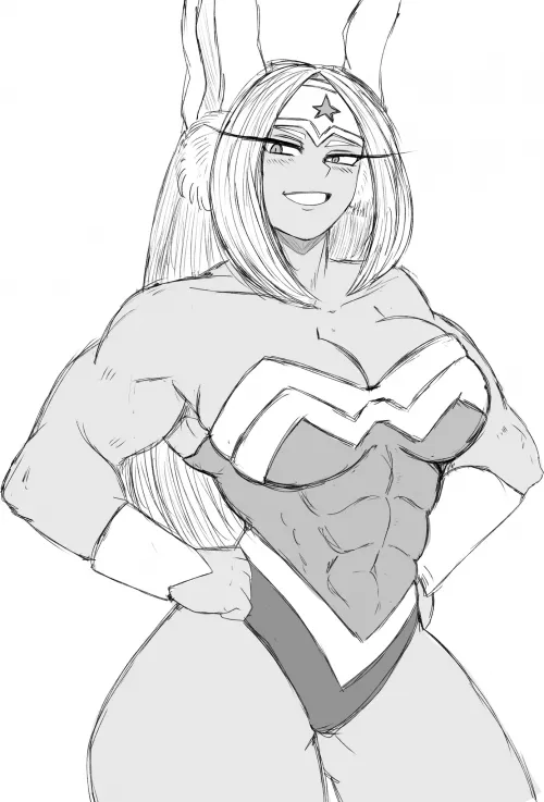 Miruko as wonder woman by brolyssjprimal