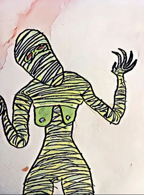 Mummified Titties by JoshyGeeGBA