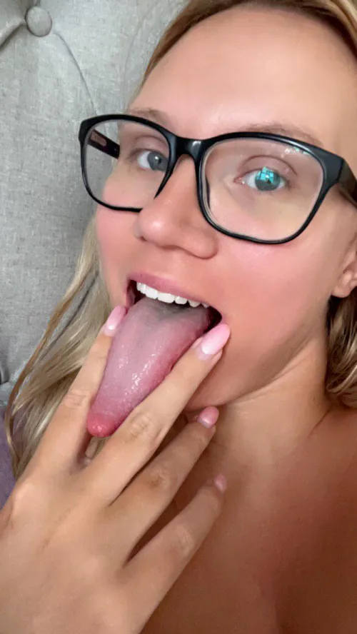 The best tongue you'll see by jennyahegaoblonde