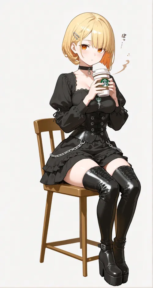 Starbucks Goth Girl by CheetahSperm18