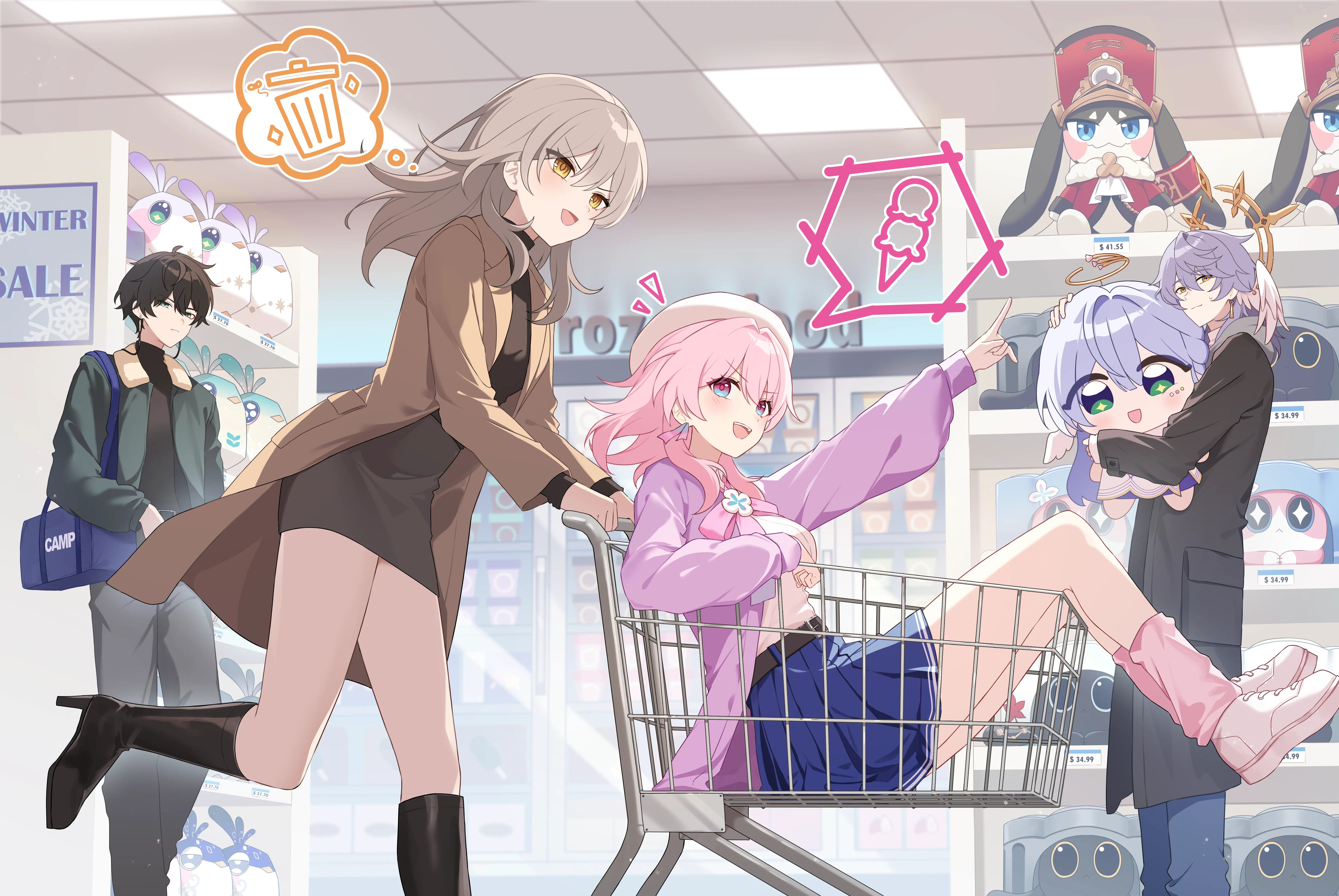 Stelle & March 7th Shopping [Honkai Star Rail] posted by CheetahSperm18