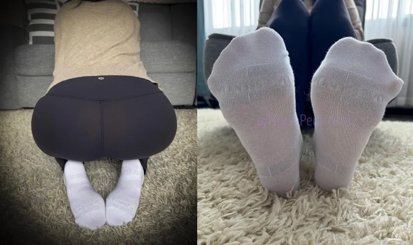 Thick booty Thursday has arrived! Love how my toes peek through these UA socks! by NursePedi-cure