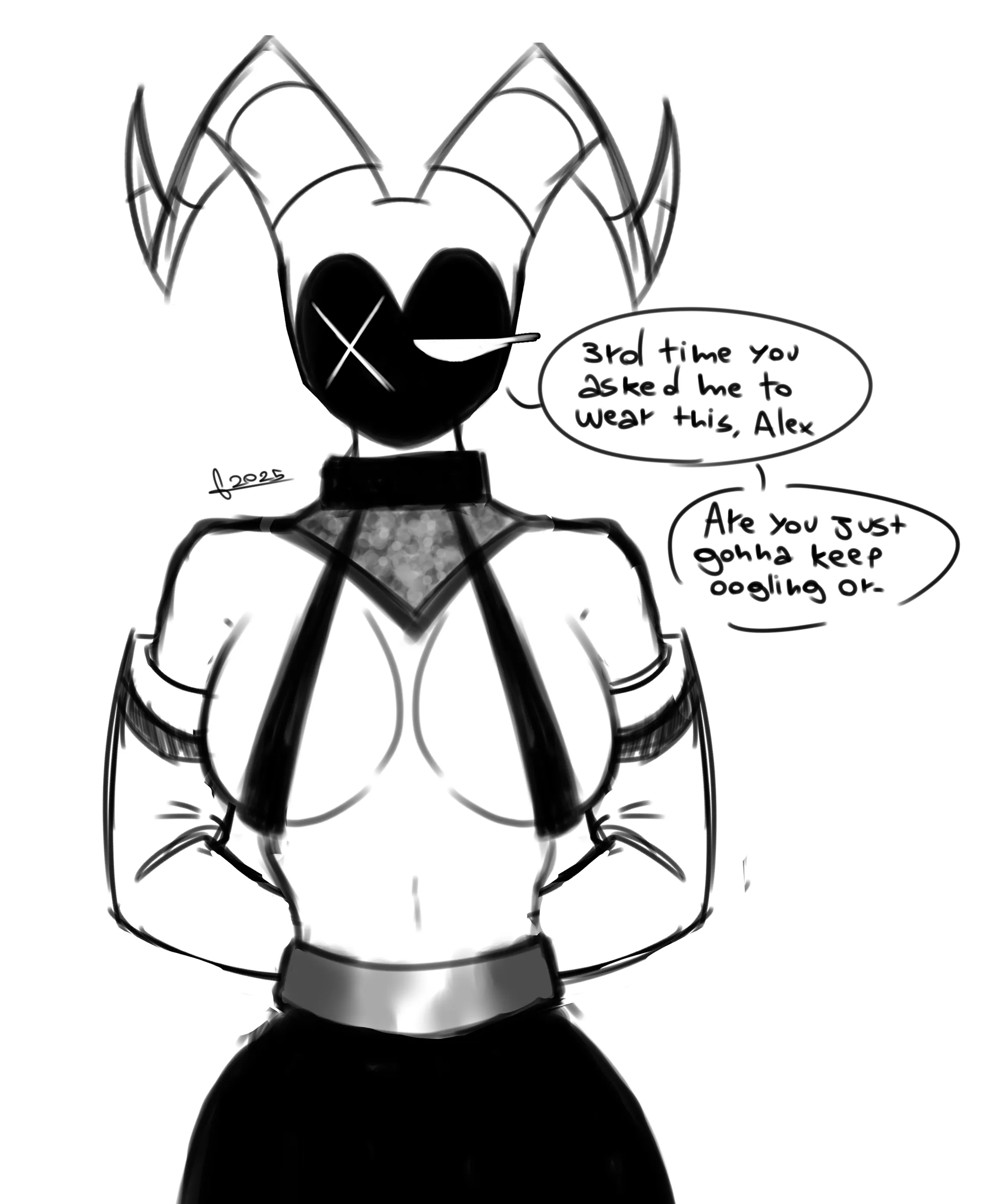 thinking of drawing some requests, if you have any questions/ideas for my two goobers, feel free to share :p (OC) posted by CatMan_Jooe