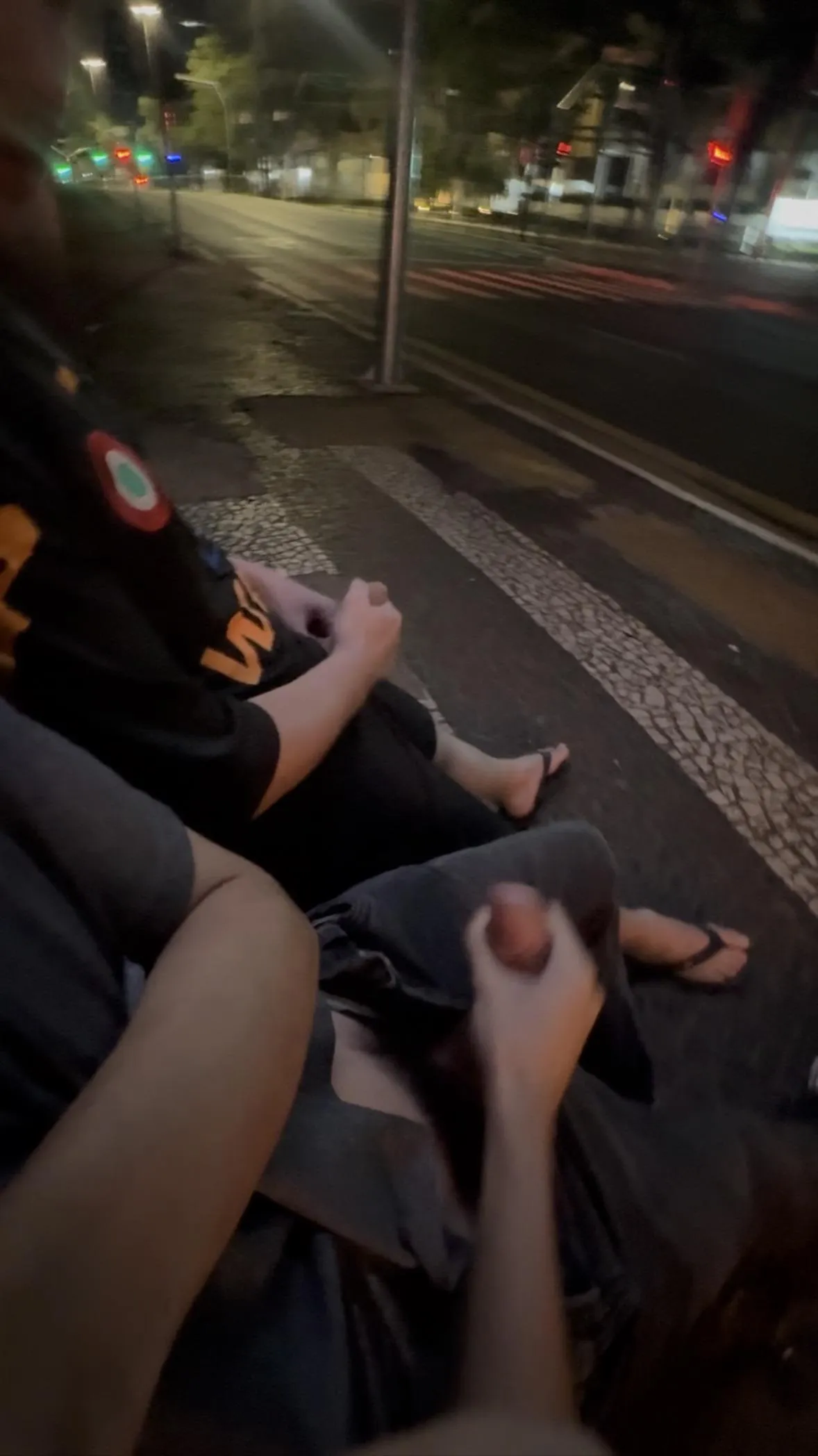 (18) teen boy jerk off at bus stop posted by FoolTwink