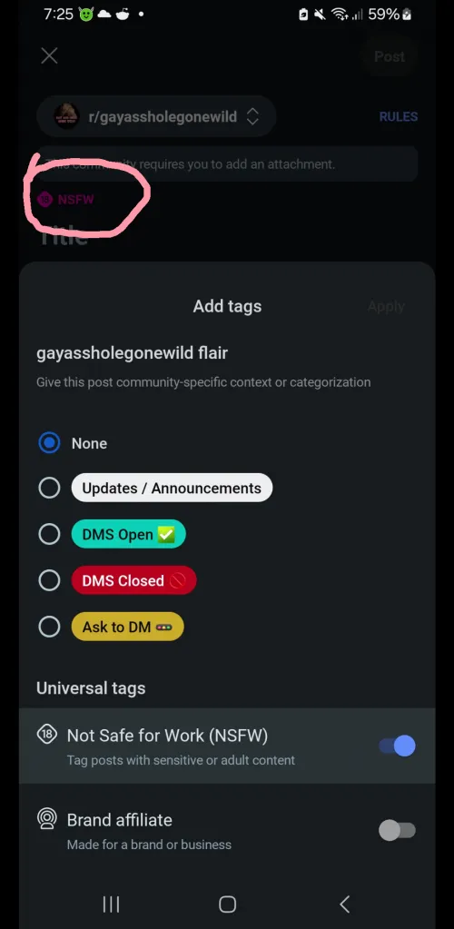 Age 34 - Adding Tags to Post  by [deleted]