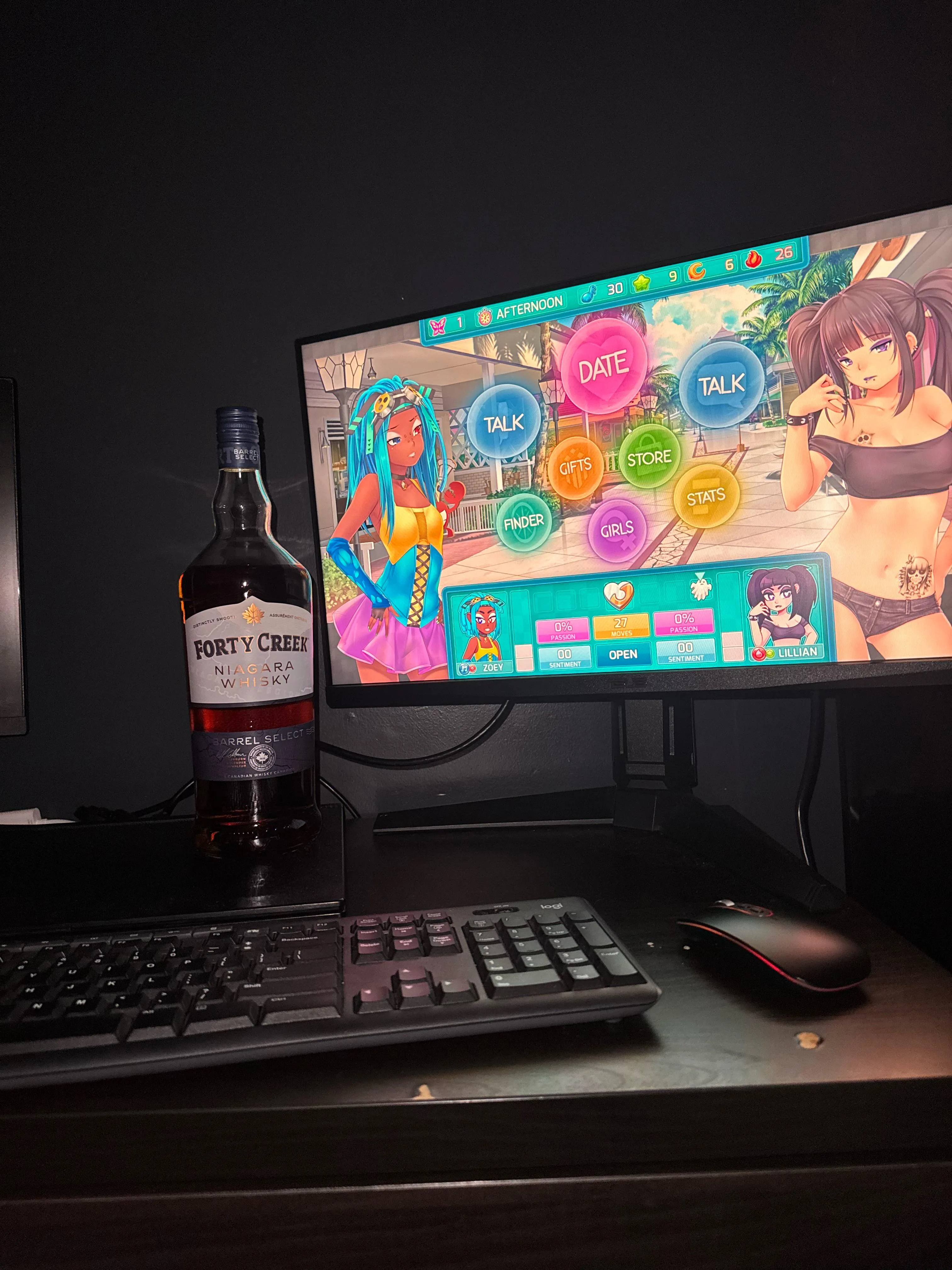 Another drunk huniepop adventure! This time with some forth creek whiskey posted by Turkey_Tickler69