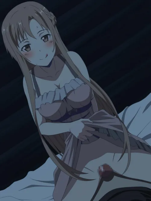 as soon as yui fell asleep, asuna got on top of kirito by [deleted]