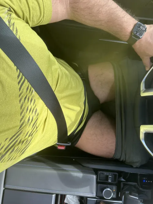 Heading back from the gym hot and sweaty! by Sufficient_Humor_909