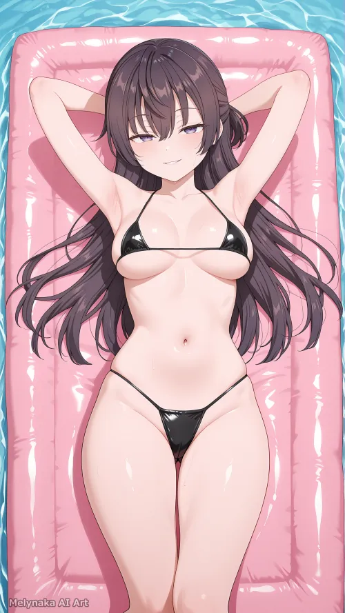 I'd join Yuki in the pool [Roshidere] by Melynaka_AI_Art