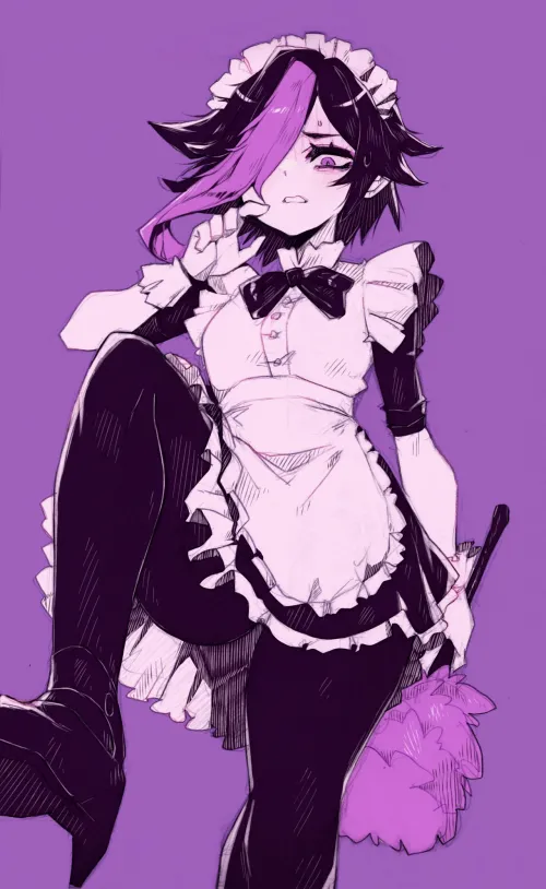 Maid Amora Allegro Disgusted Stomp [Negative Frames] by xdragon2k