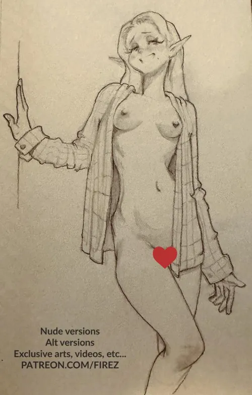 Mischievous elf traditional sketch. More in the replies by Firez_hn