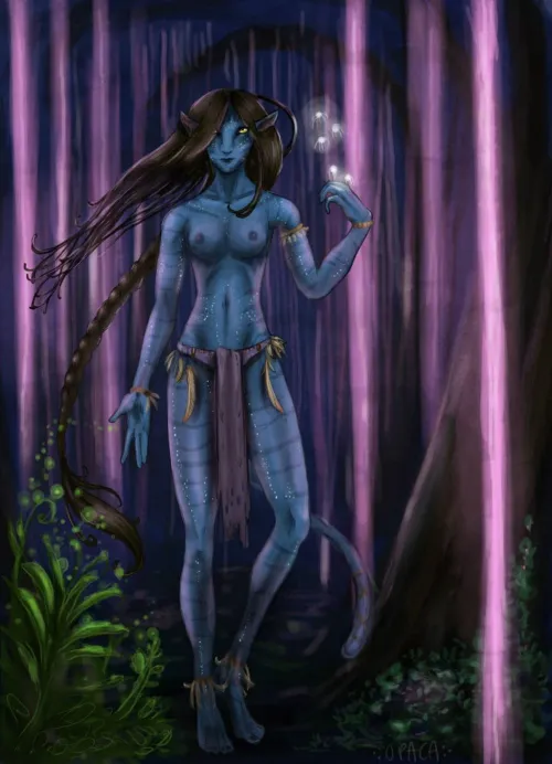 Nude Omatikaya under the Tree of Voices (Opaca) by NastinaX