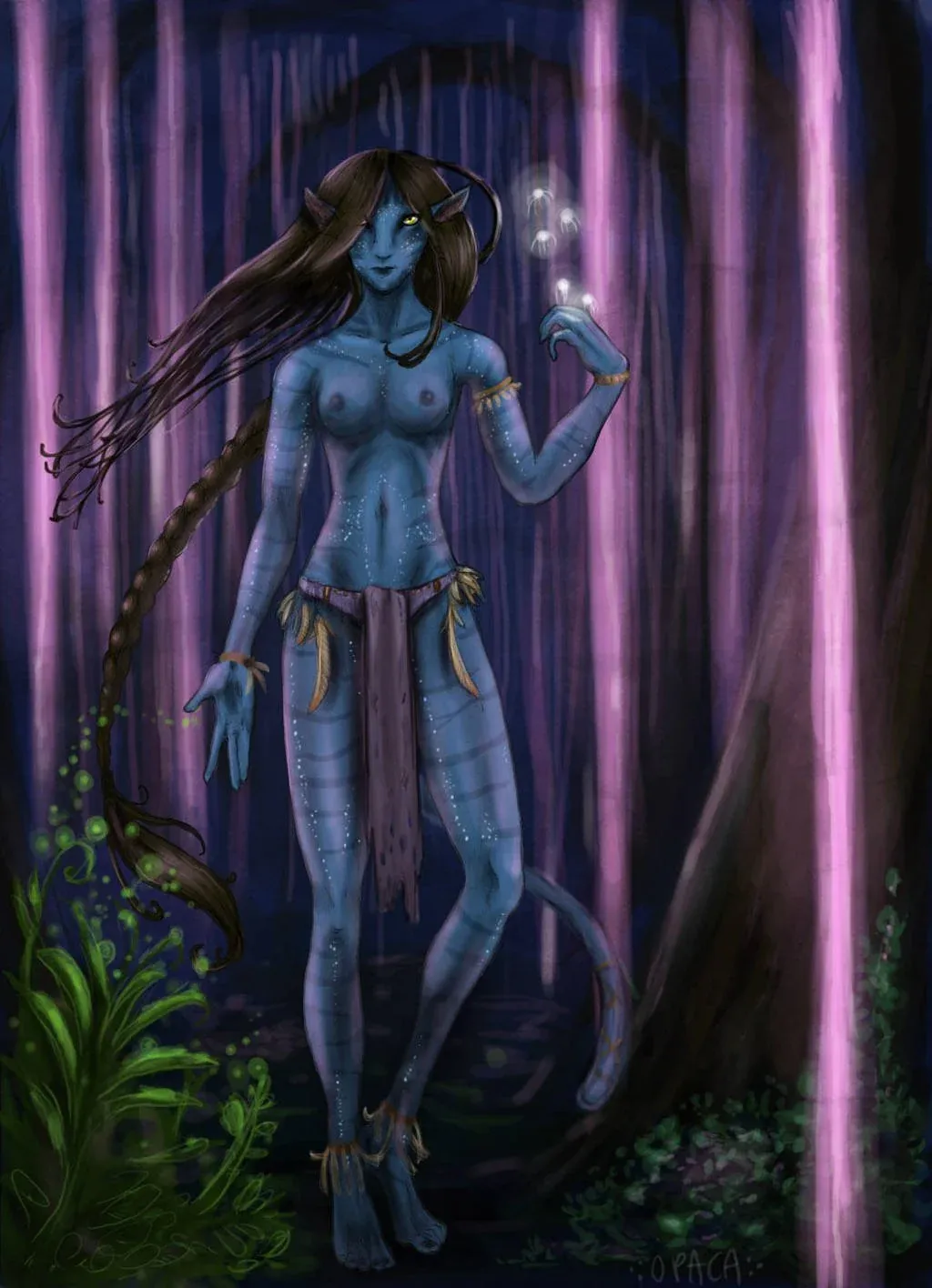 Nude Omatikaya under the Tree of Voices (Opaca) posted by NastinaX