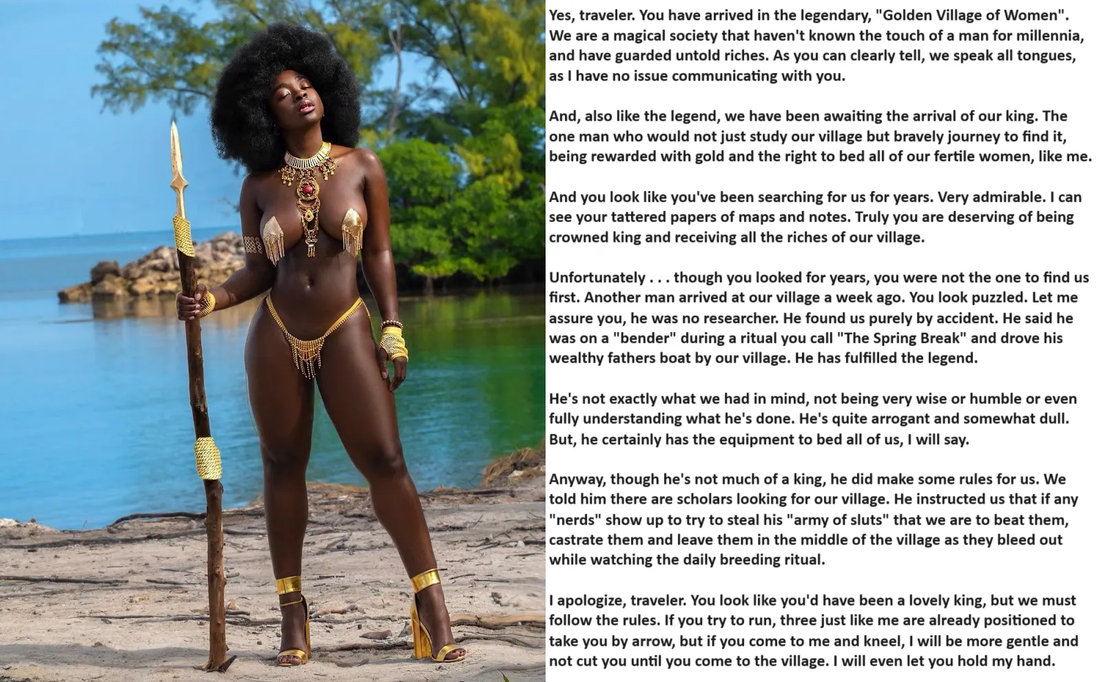 The Golden Village of Women [DeviantArt: LadyOfGifts - ImageFap: LilyOfGifts - both empty for now] posted by LadyOfGifts