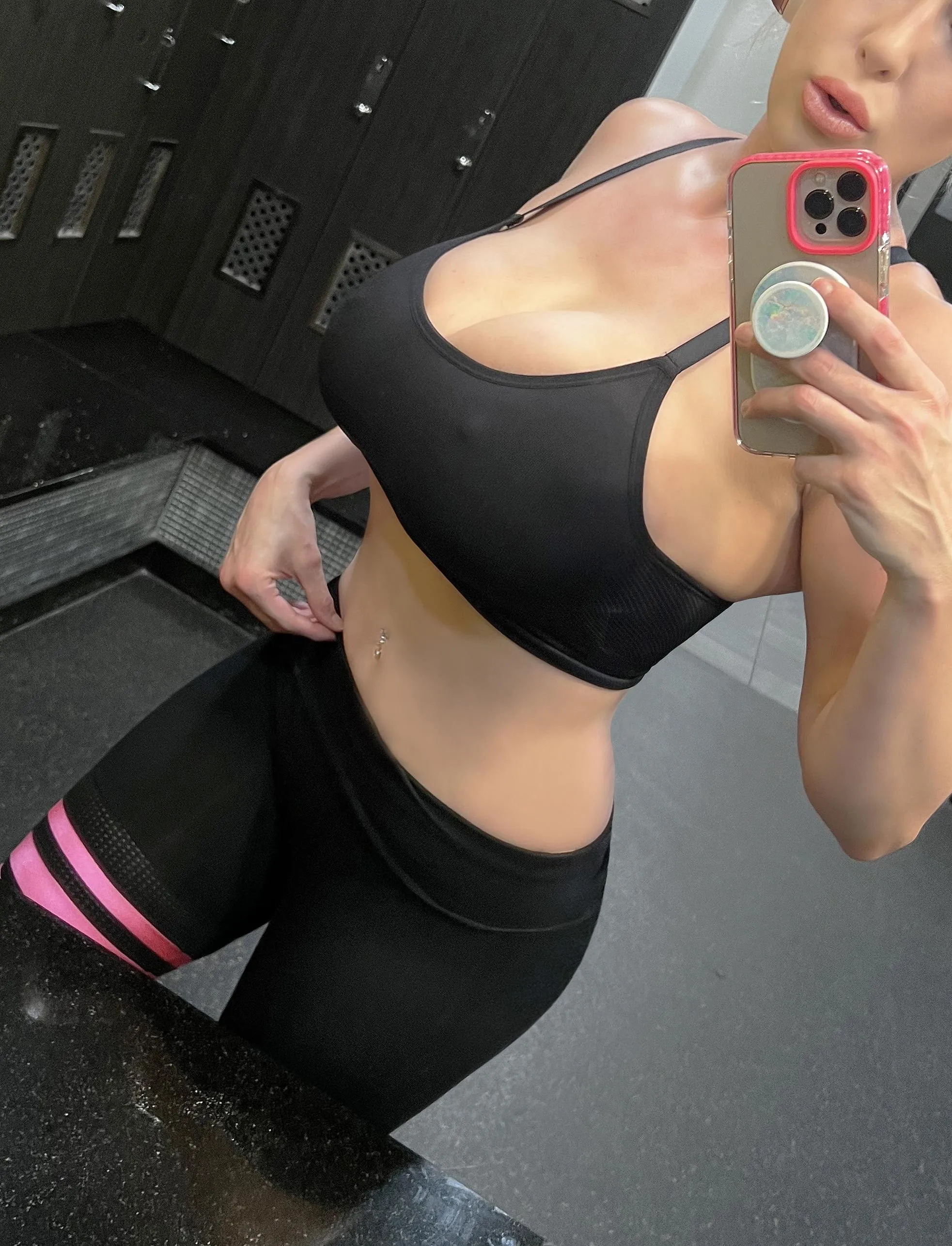every time i go to the gym i try to be the perfect gym bimbo barbie :) posted by pinkbimbodollbaby