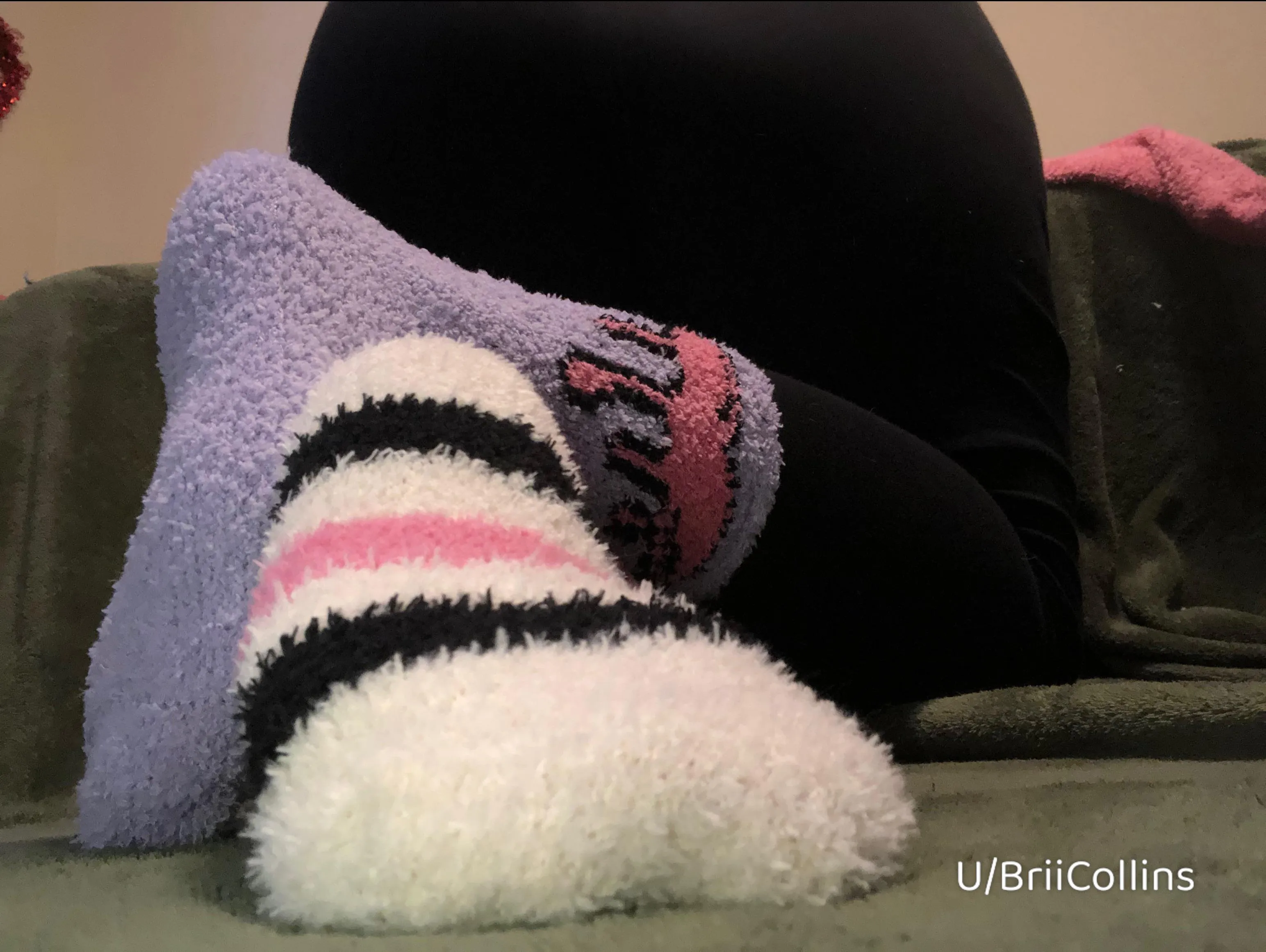 Love these cute fluffy socks posted by BriiCollins