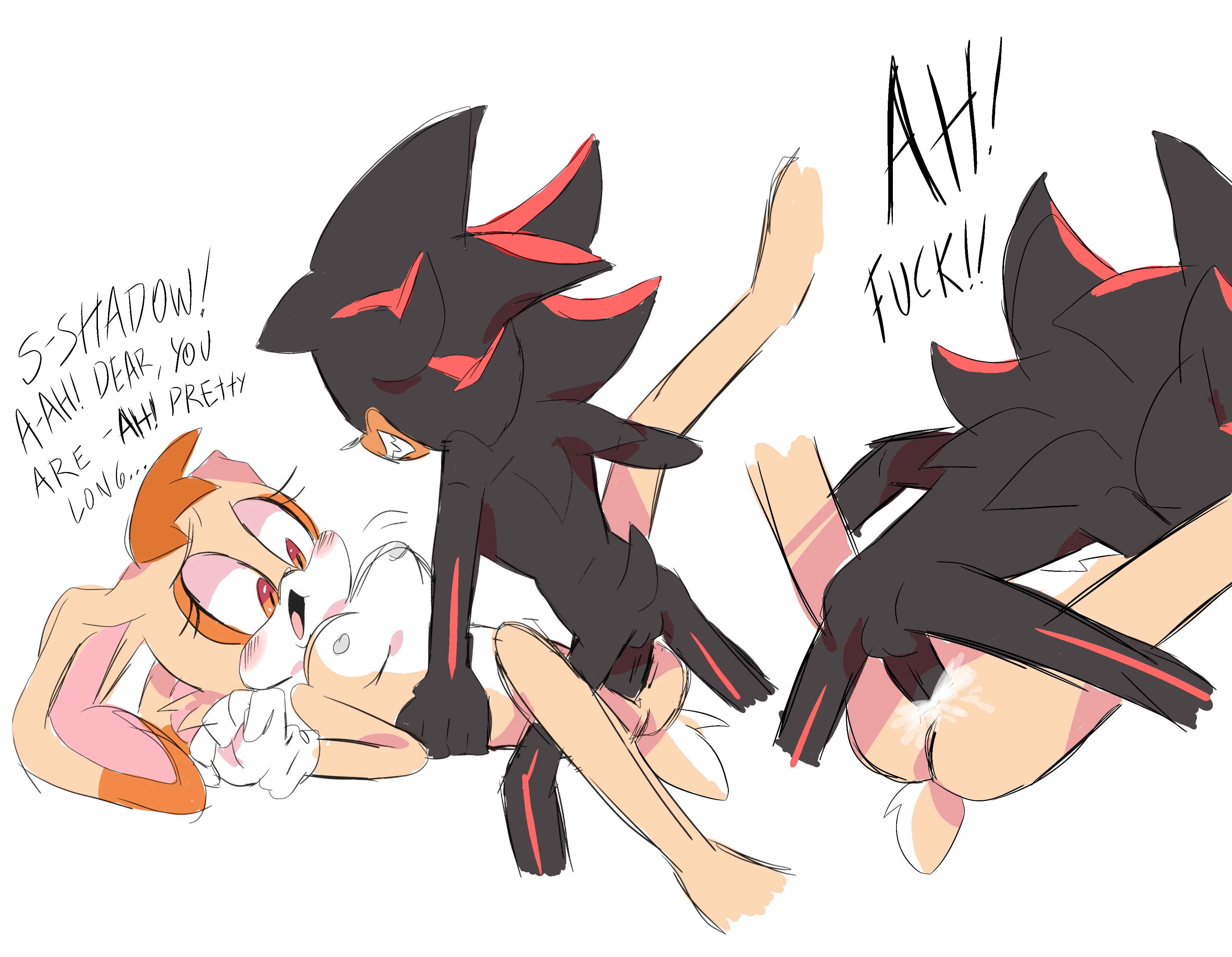 Vanilla and Shadow - Art by me (foontanu) posted by Candid-Dot7219