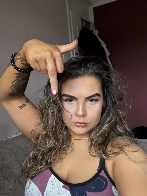 Does my face or middle finger turn you on? 😆 by worththetroublex