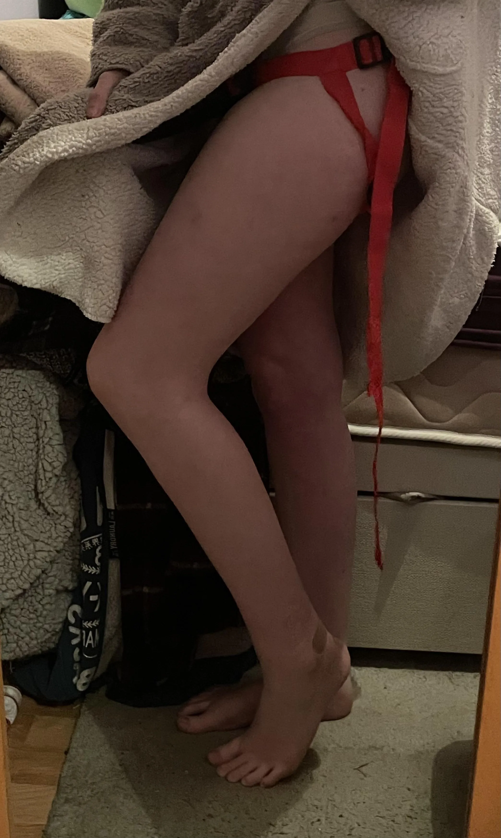 In my robe around the house. Always surprises my friends 👅 posted by Gingerbreadcharlie19