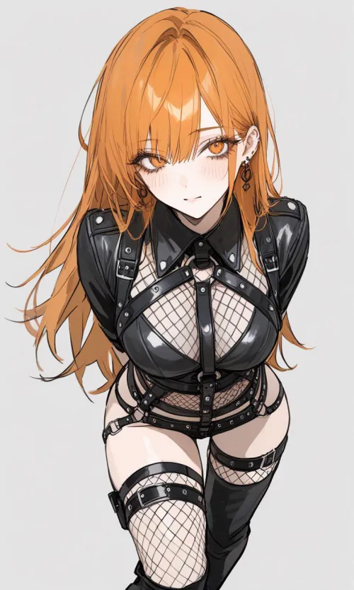 Leather Bondage Outfit by CheetahSperm18