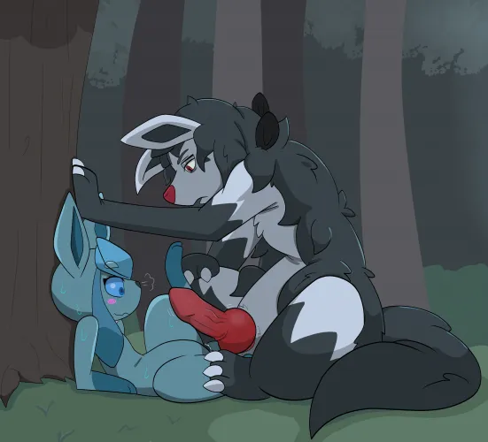 Looks like Bow and Yumi are going to make those eevee kids that Sera wanted after all....... [M/F] (blackravebow) by TheDarkLordScaryman