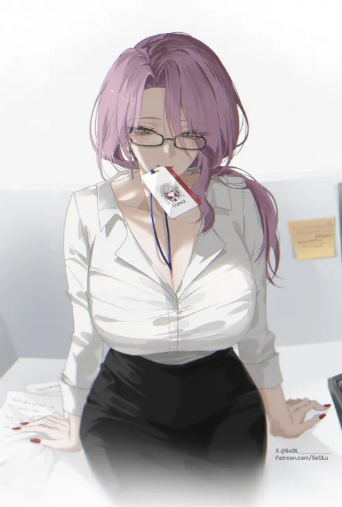 Office Lady Jade [Honkai Star Rail] by CheetahSperm18