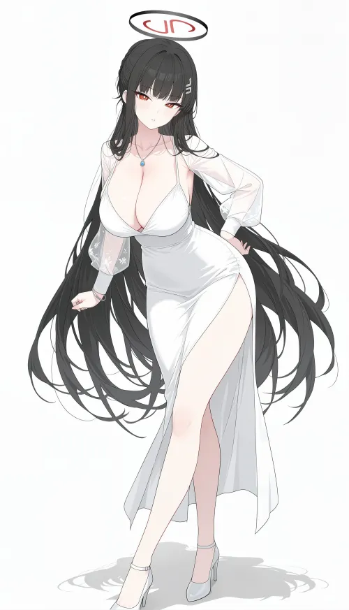 Rio in White [Blue Archive] by CheetahSperm18