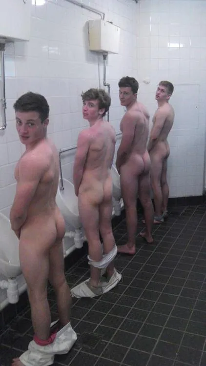 Straight friends piss naked . 1 , 2 , 3 or 4 ? posted by Future-Cod8547