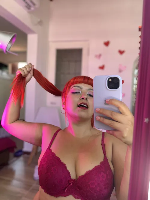 Don't be afraid to pull my ponytail by chubbyhotgrl