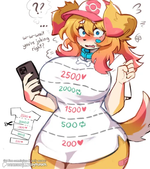 Oh no silly Blue ended up with the wrong shirt! [F] (Breedypupper) by BreedyPupperReddit