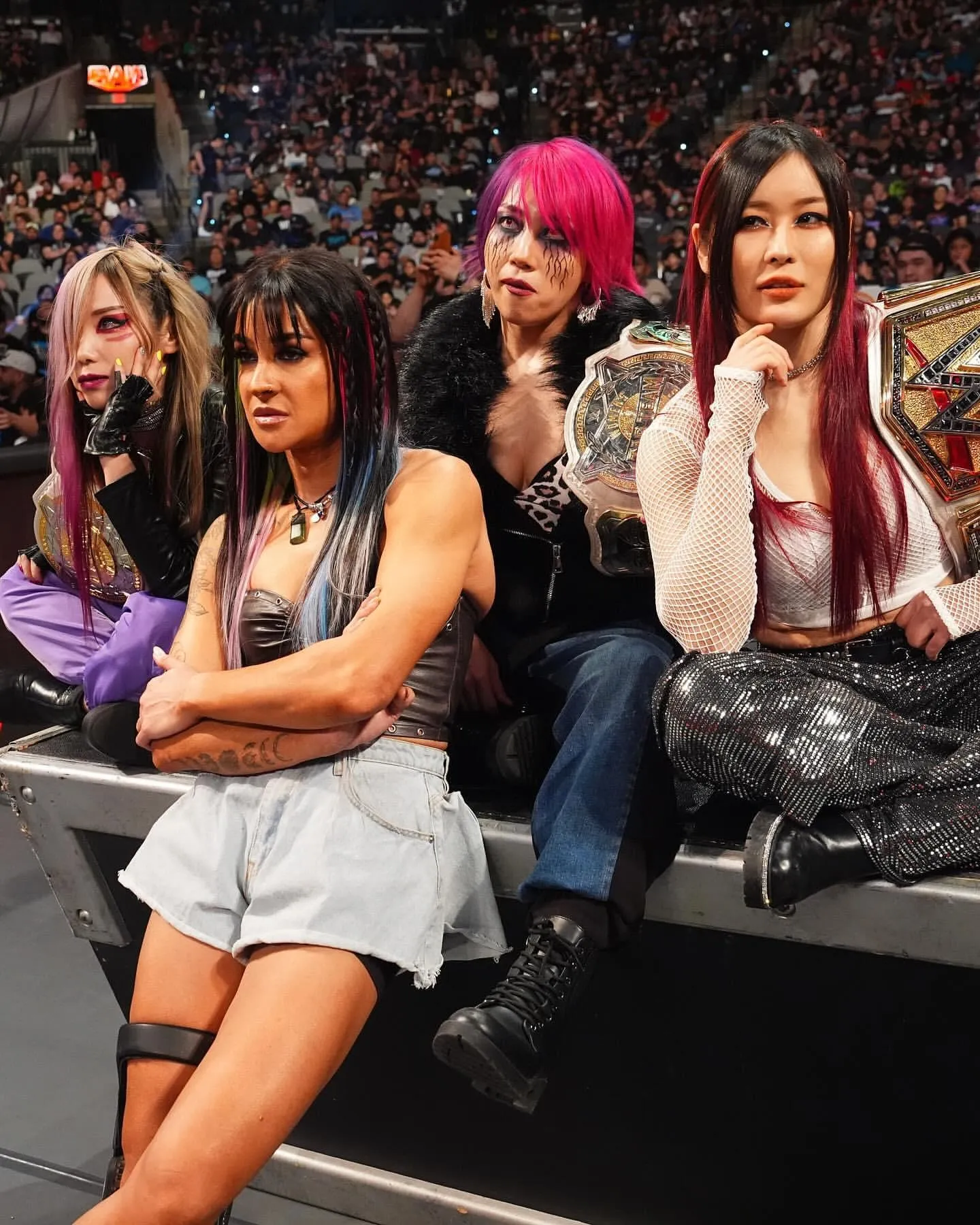Strap/paddle/ belt pick one for each babe. Bonus pick one wrestler for all three! Left to right (kairi-Tatum-asuka-iyo) posted by Decent-Flamingo-2031