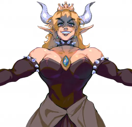 Super Mario Bros Bowsette [@RelusionH] by TheTMoneyMan