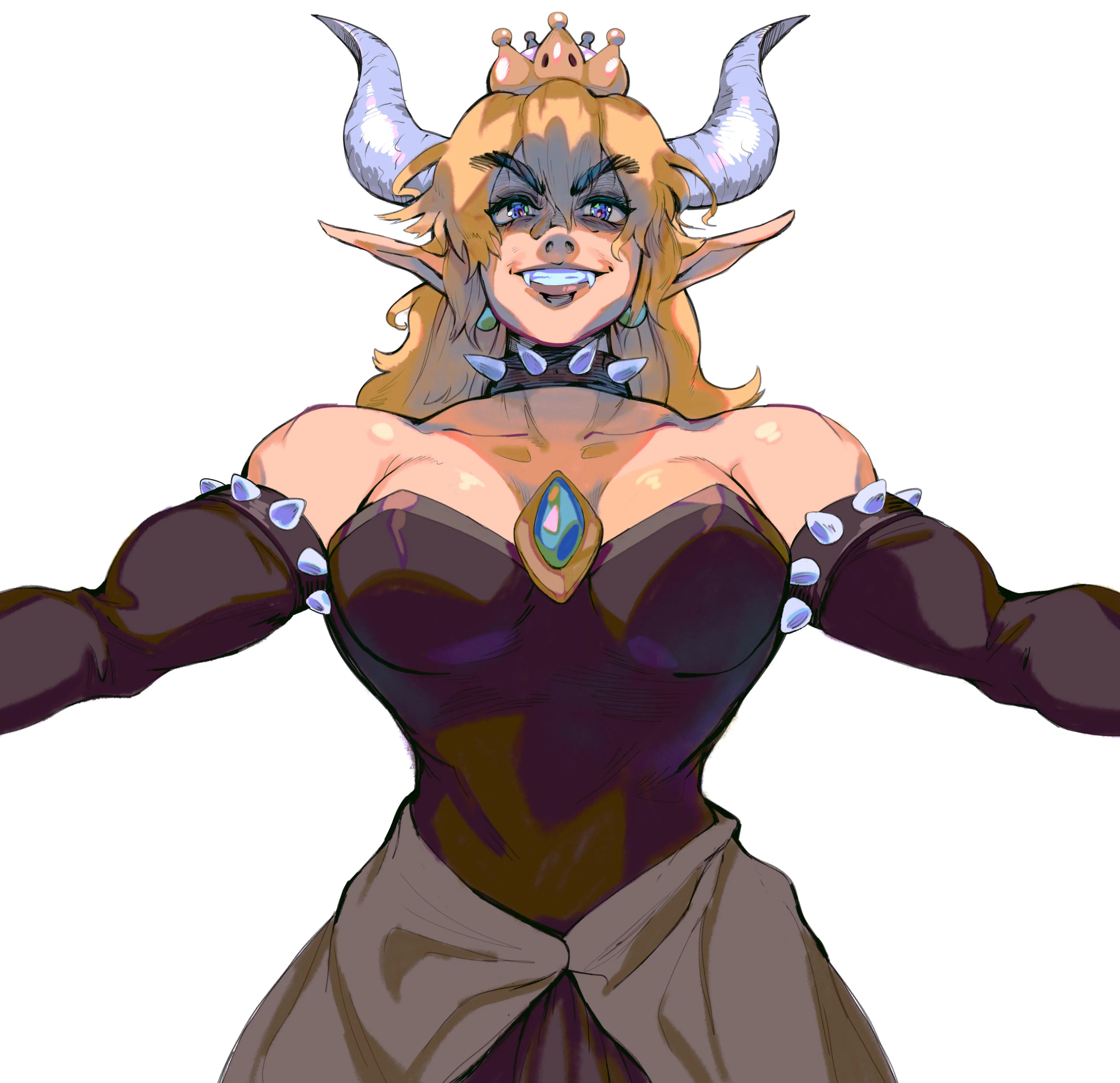 Super Mario Bros Bowsette [@RelusionH] posted by TheTMoneyMan