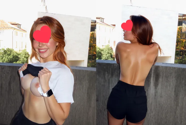 everyone on campus was too busy looking down at their phones to look up and see my titties! by sex-pics