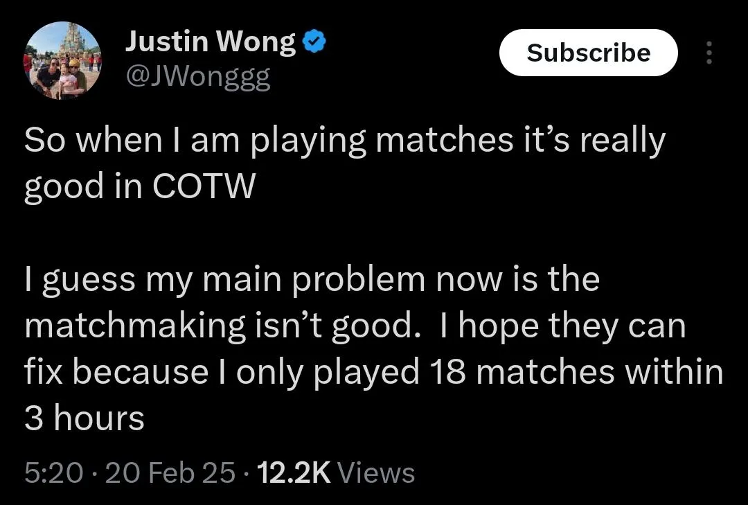 Iscotwmatchmakingstillbroken.com posted by PotSniffa