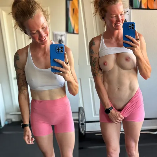 The pink goes good on me by fitredd