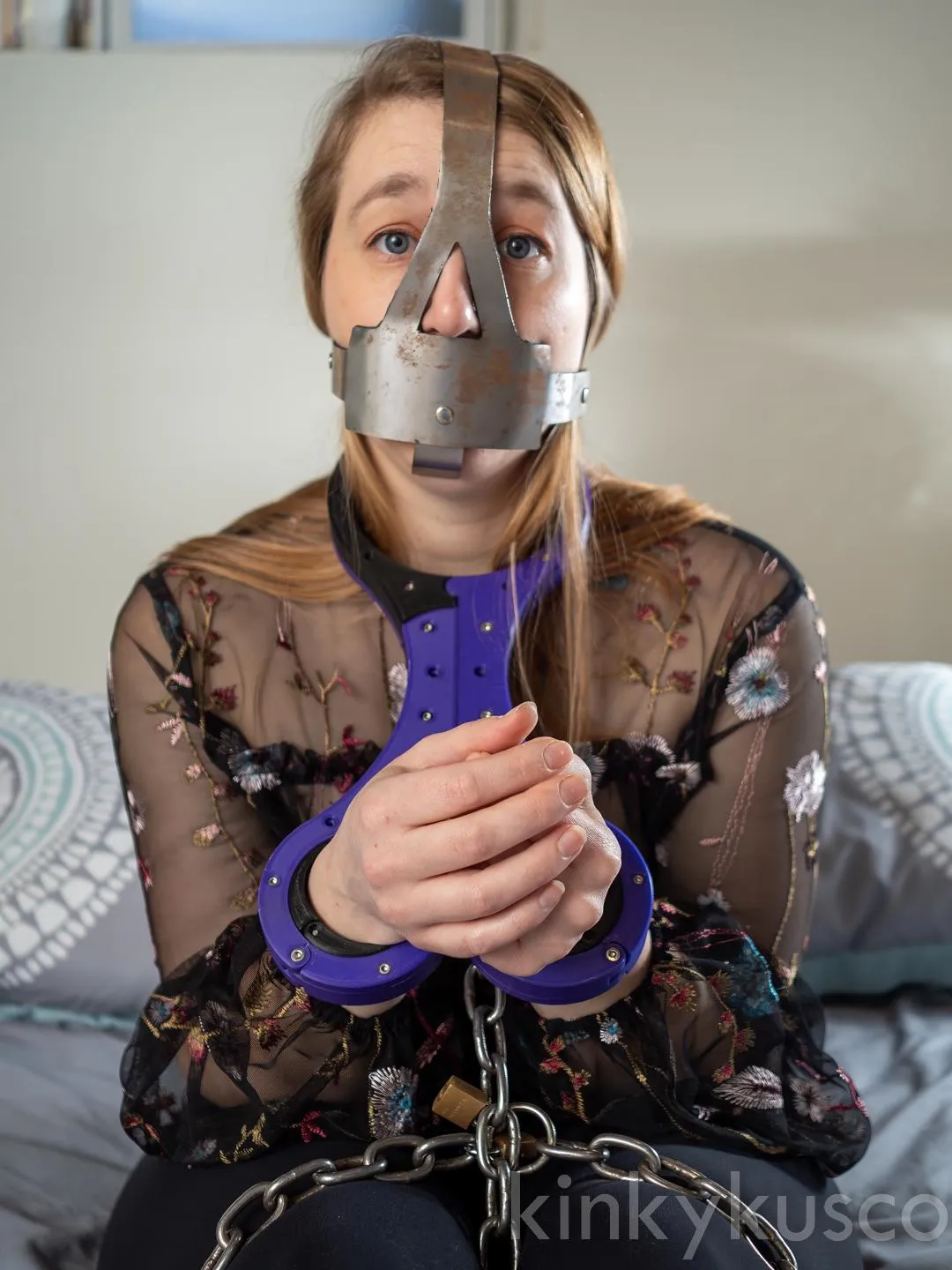 3d printed fiddle and scold's bridle posted by kinkykusco