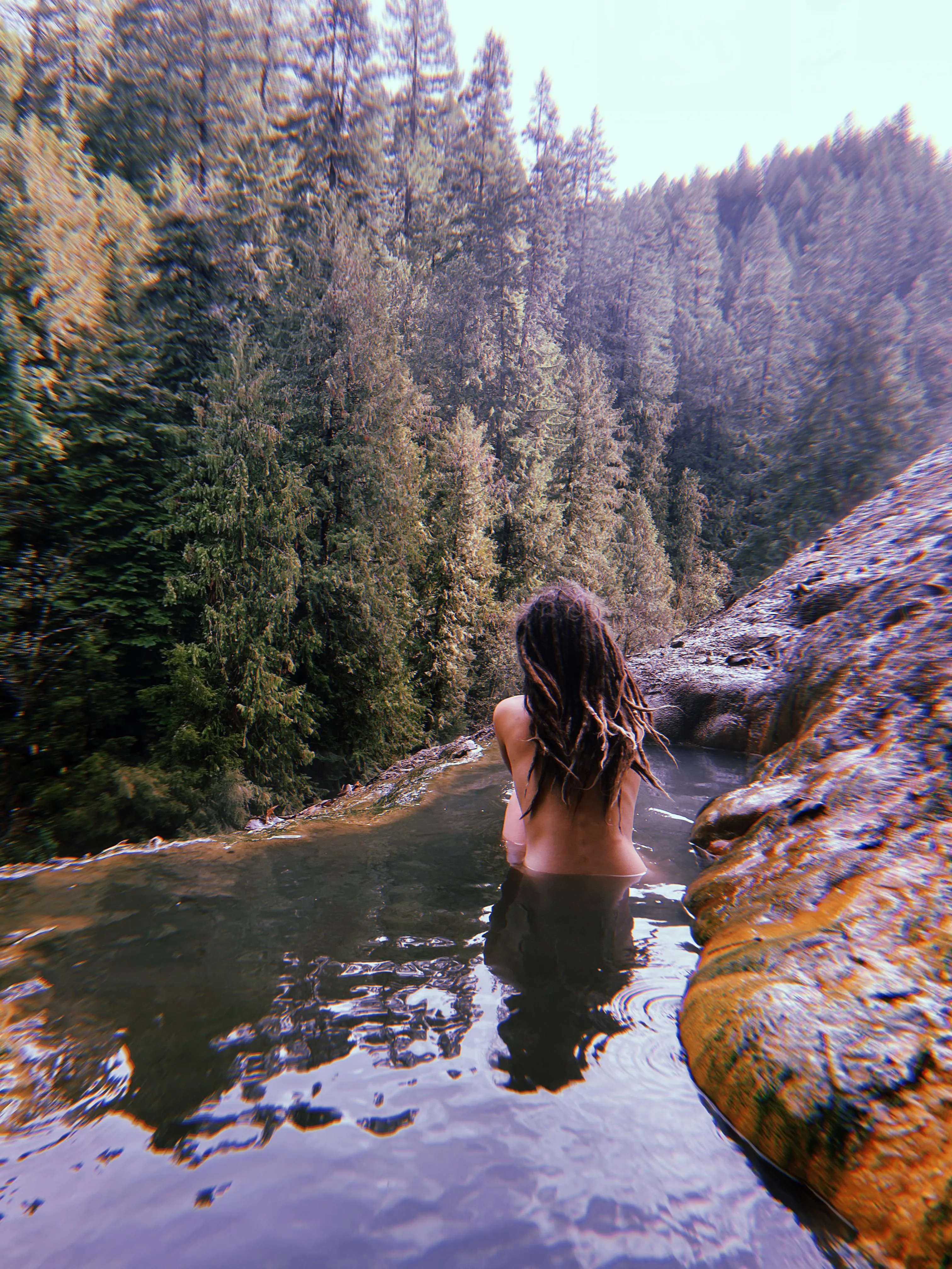 Soaking in the forest 😌 posted by AlyssaJo25