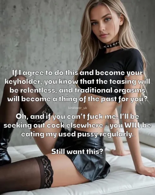 Sounds perfect. When can we start? by kinklover_uk