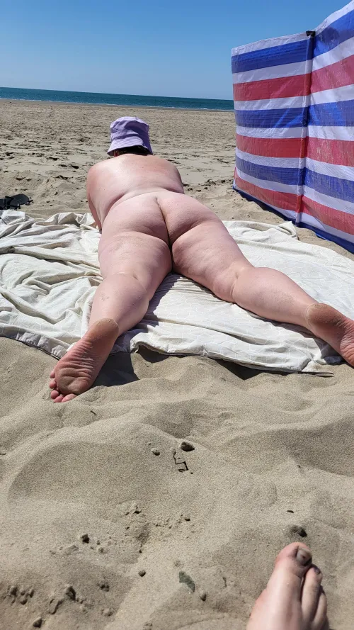 Wife enjoying the sun by TonyandAmy22