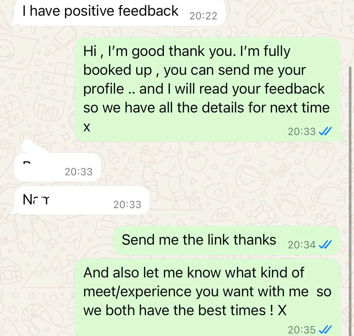 Doesn’t want to answer my questions , just keeps telling me he’s got good feedback . Man,  do better . Seriously? Why do some UK clients, have no manners! posted by englishprozzy
