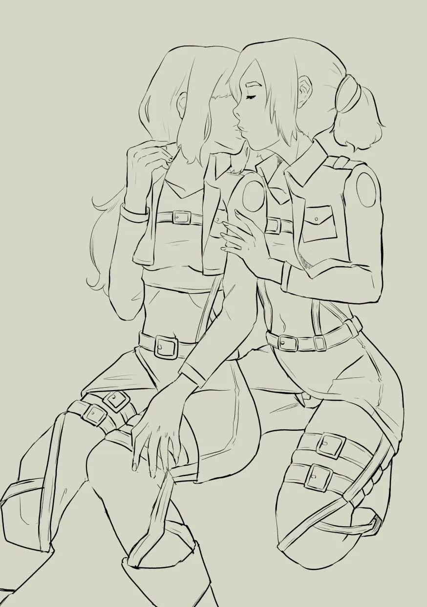 historia and ymir snk (you can claim the version without clothes on my patreon for free more information in the comment) posted by Arieltedibuja