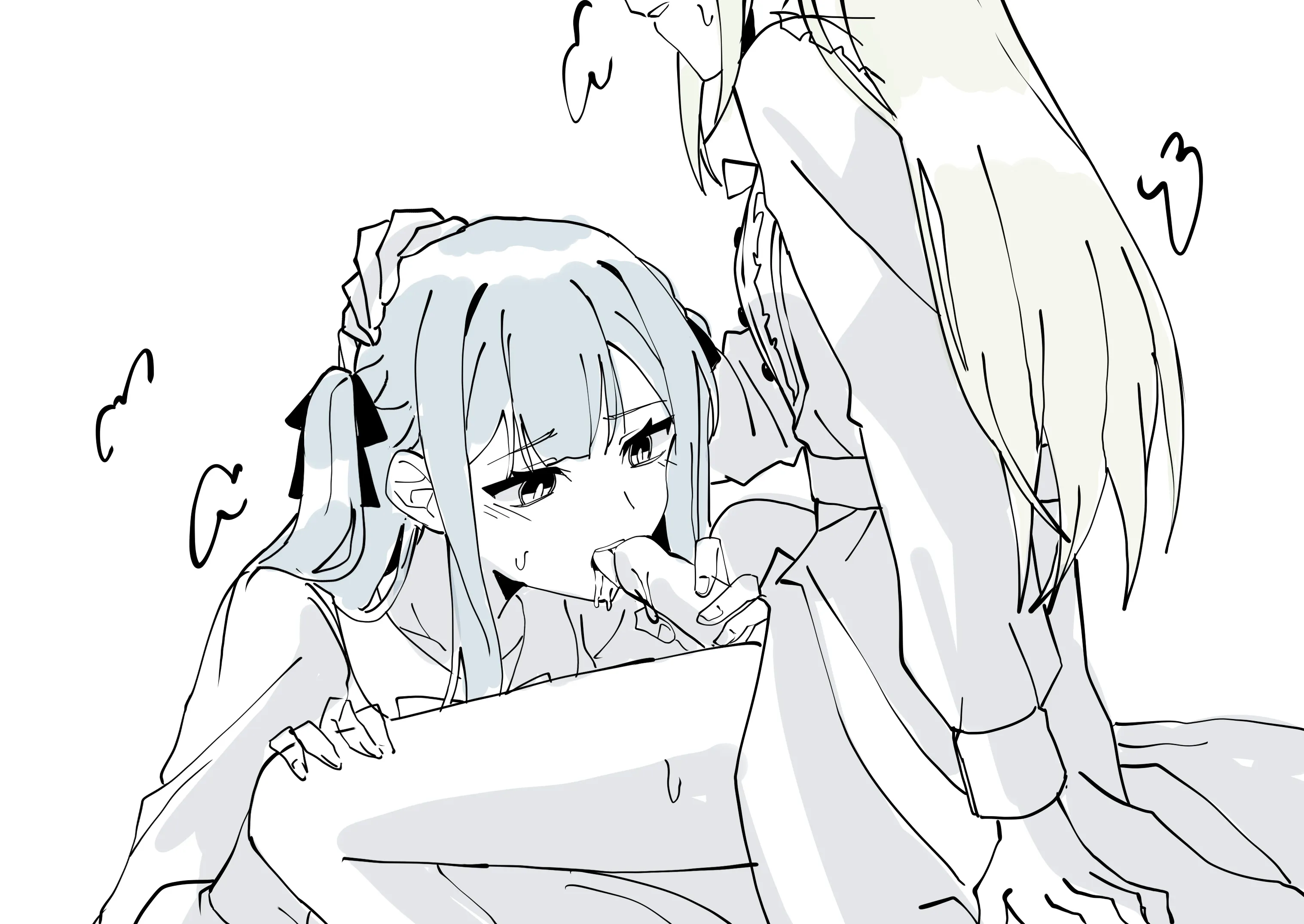 making your girlfriend feel nice~ <3 (artist: bucishiro) posted by ivyjuniperbun